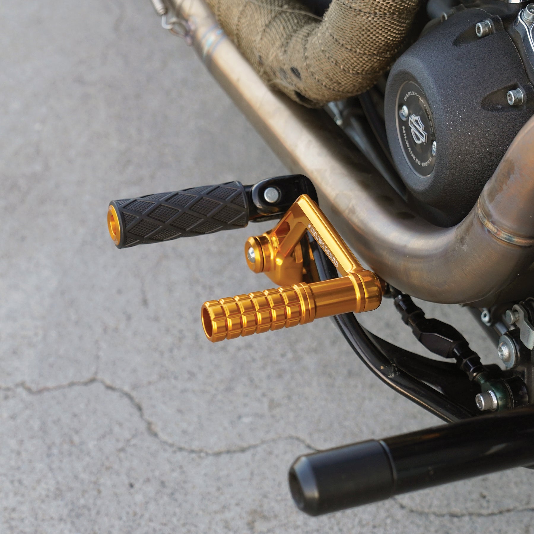 Speedliner Brake Arm, Gold - 18+ Softail Brake Arm Arlen Ness