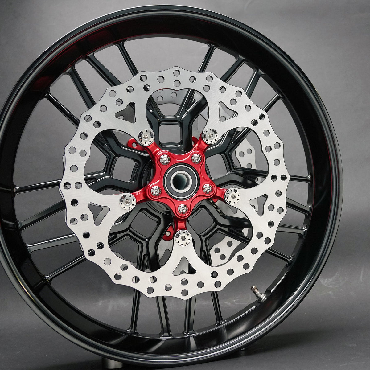 14" Spider Brake Rotor, Red Brake Rotors Arlen Ness