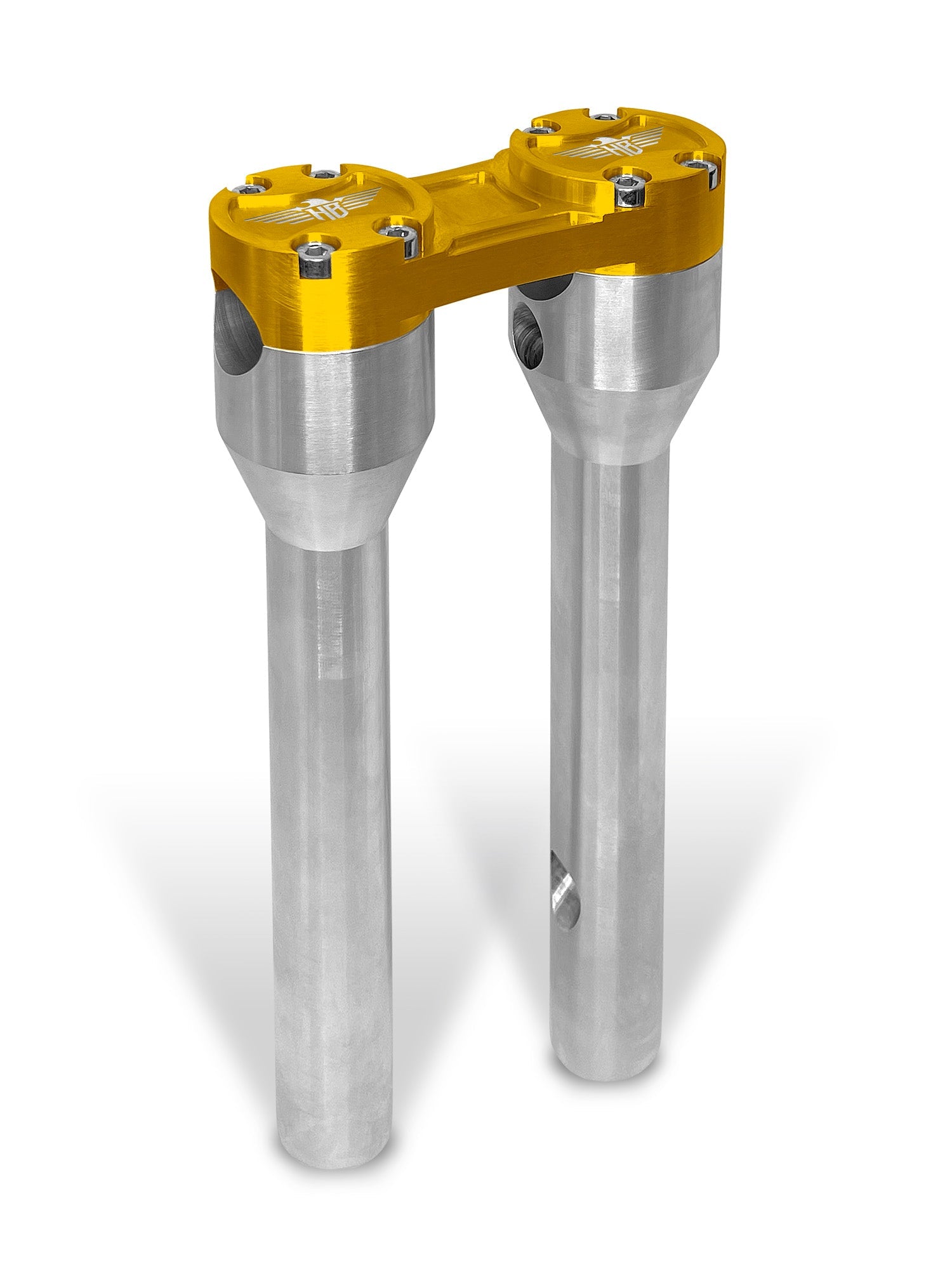Clubstyle Straight Riser - 1 1/4" Clamping Area Risers Heinz Bikes 8" Silver Gold