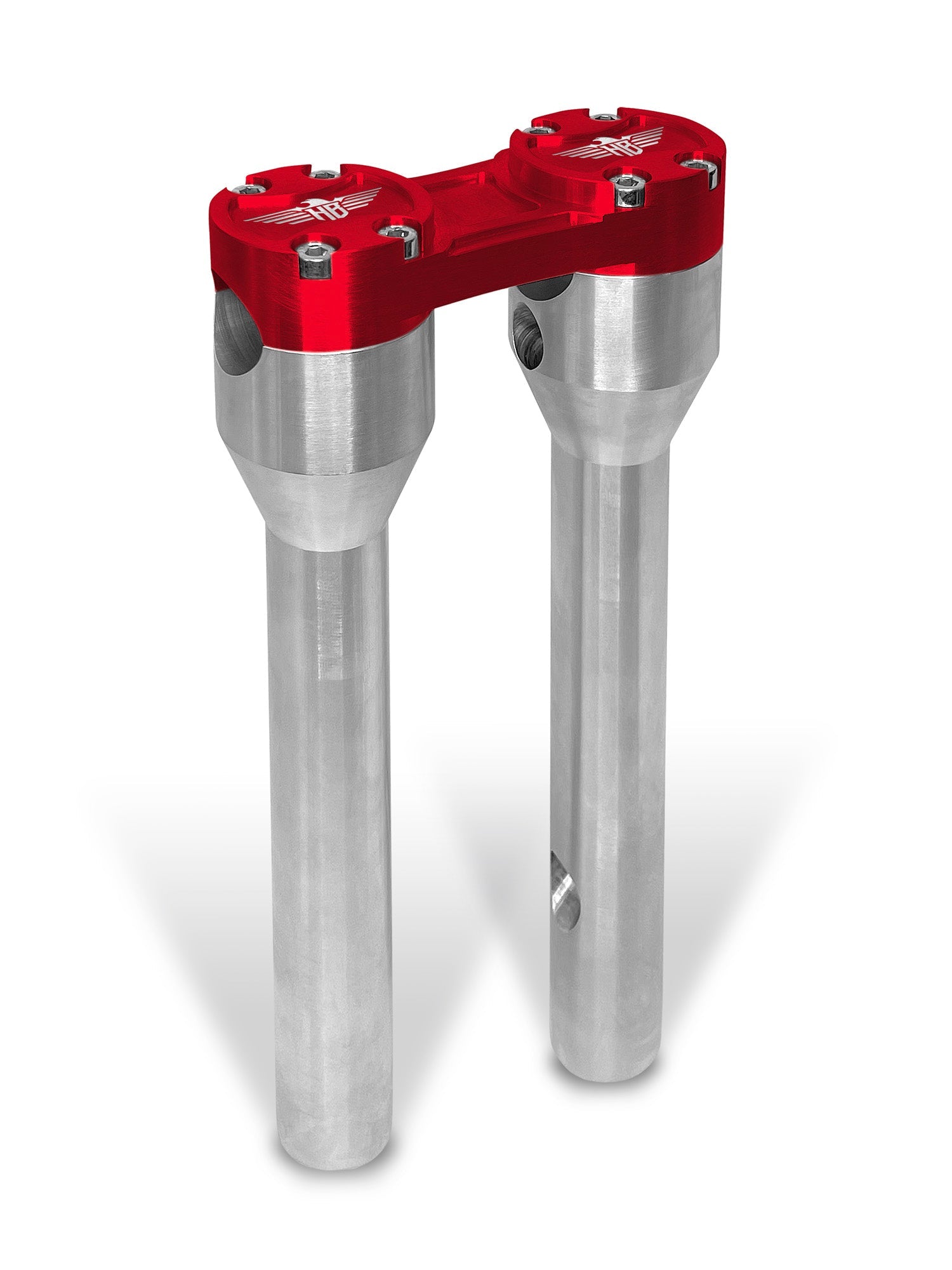 Clubstyle Straight Riser - 1 1/4" Clamping Area Risers Heinz Bikes 8" Silver Red