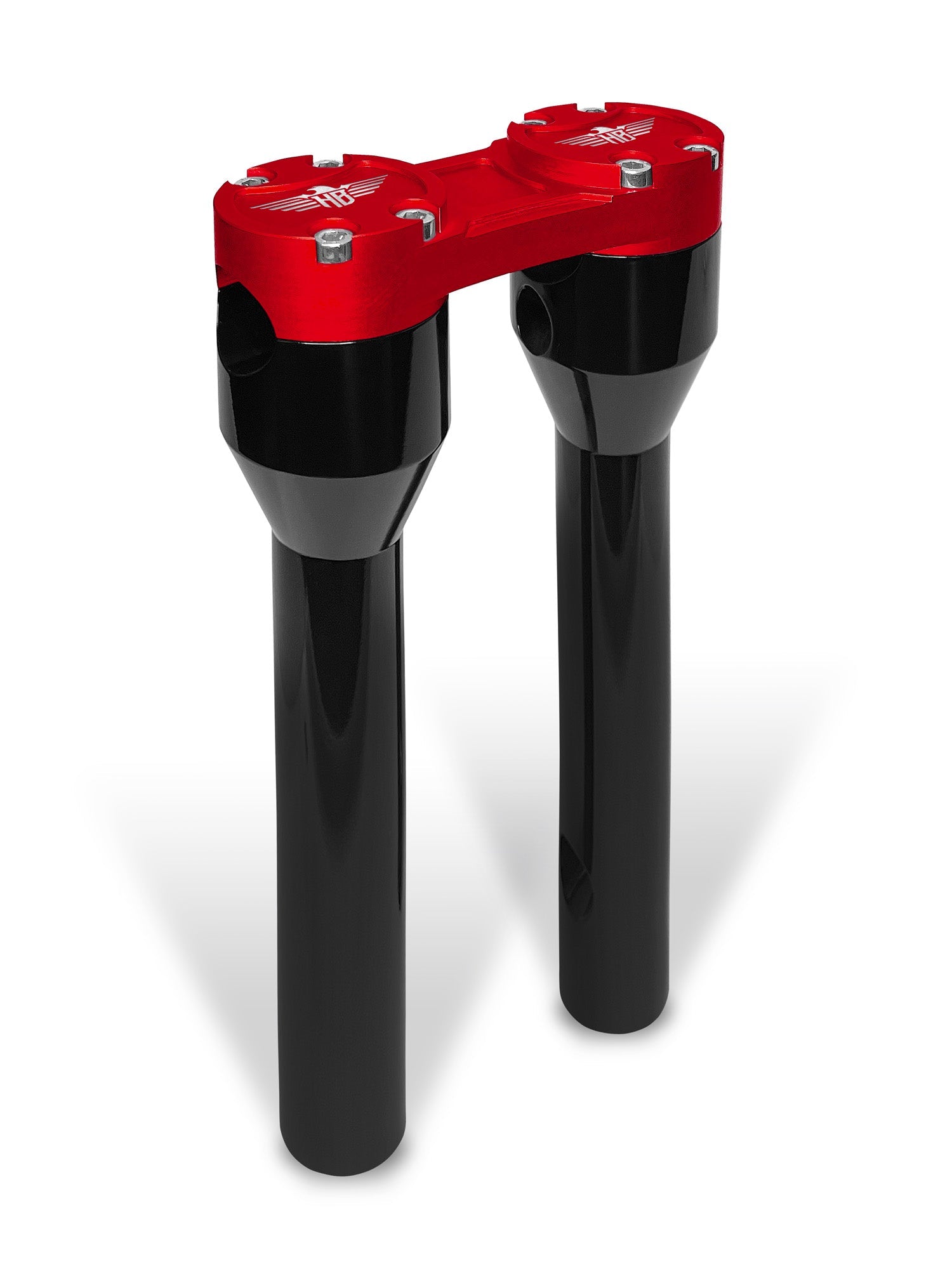 Clubstyle Straight Riser - 1 1/4" Clamping Area Risers Heinz Bikes 8" Black Red