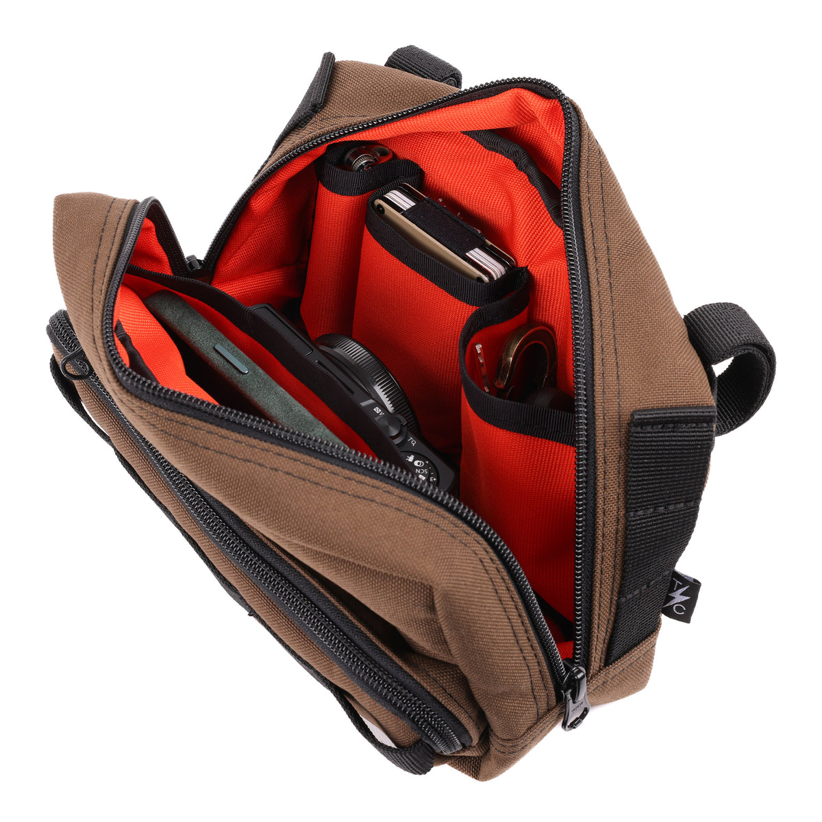 HandleBar Bag Plus, Brown Handlebar Bag Thrashin Supply Co.