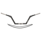 V-Line +2 Handlebars with 1.25" Clamp - 14+ Road Glide Handlebar Trask Performance Black