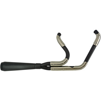 Assault 2:1 Exhaust - Touring Full Exhaust System Trask Performance Black Milwaukee 8 - 17+ Touring