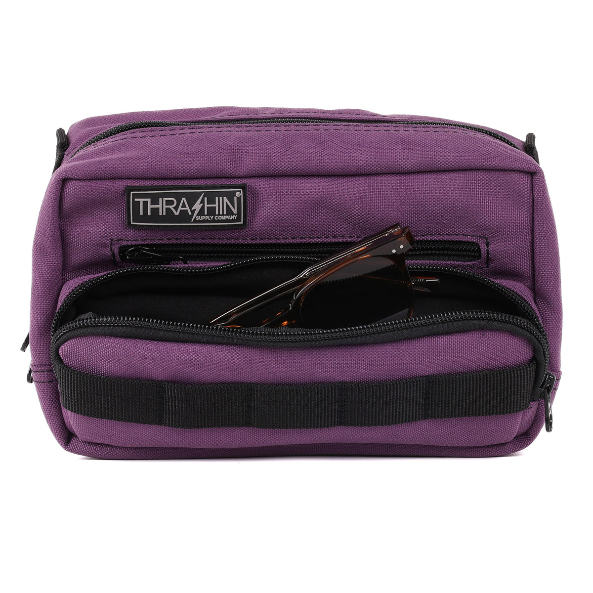 HandleBar Bag Plus, Purple Handlebar Bag Thrashin Supply Co.