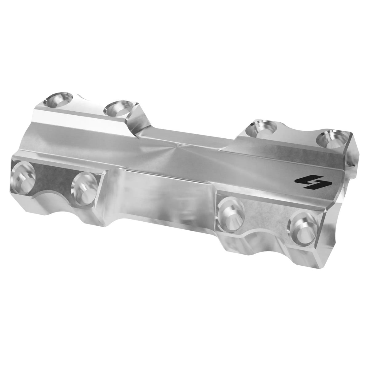 Isolated Riser Top Plate Risers Accessories Kraus Motor Co. Machine Finish 1" Handlebar Clamp