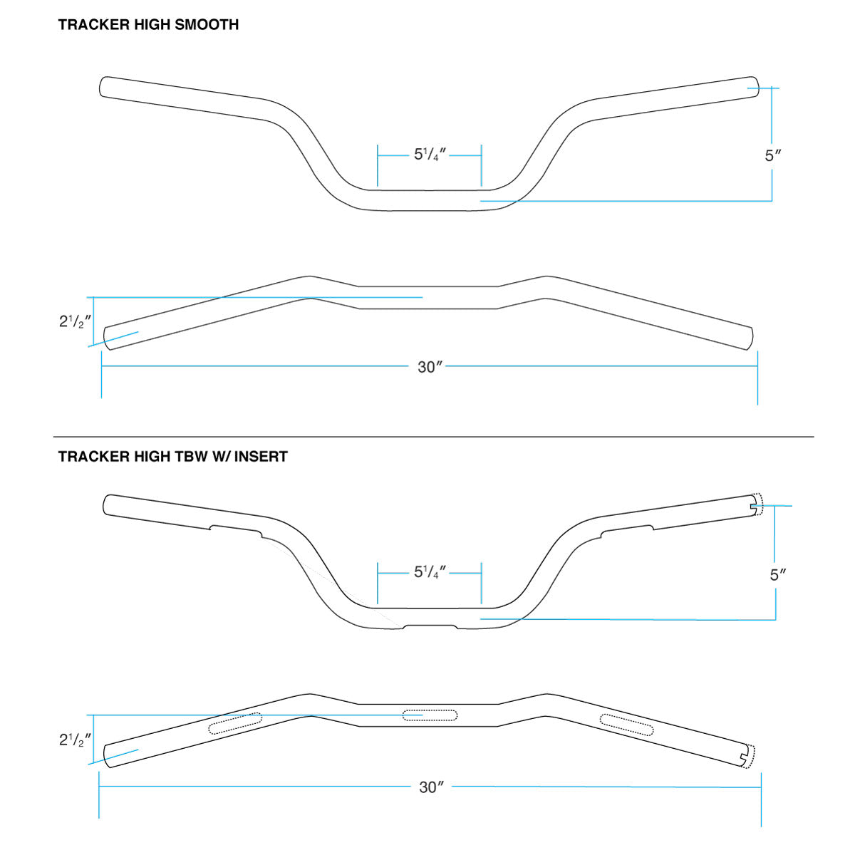 Tracker High Handlebars Handlebar Biltwell Inc.