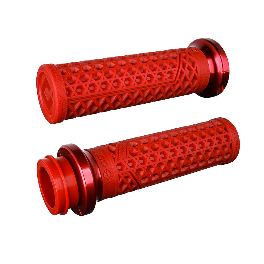 Vans V-twin Lock-On Grip Set Grips Odi Red / Red Throttle-By-Wire