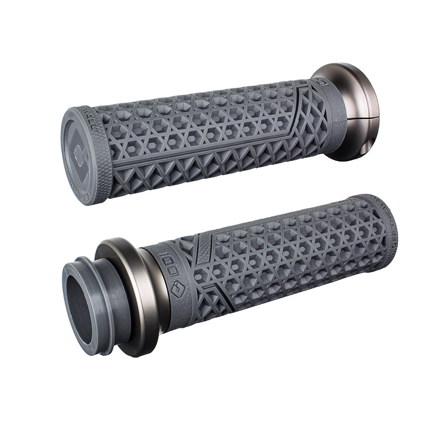 Vans V-twin Lock-On Grip Set Grips Odi Grey Throttle-By-Wire