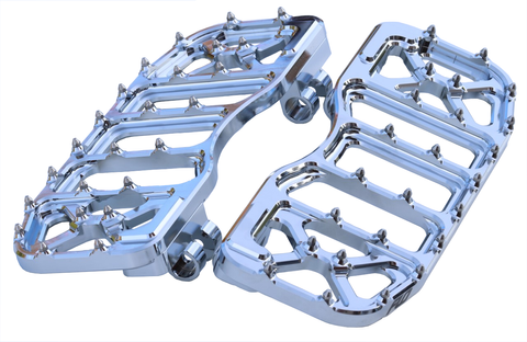 V5 Floorboards - Touring Floorboards Flo Motorsports Chrome