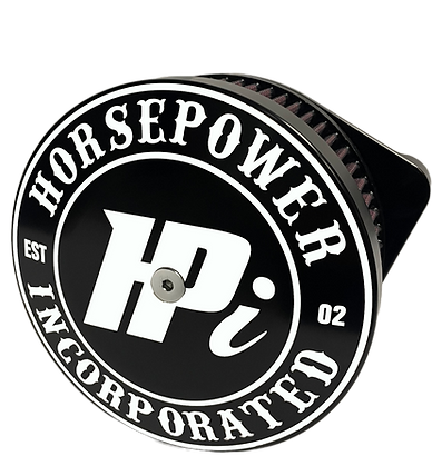 V2 Air Cleaners Air Cleaner Horsepower Inc. HPI Center Logo Cover 01-17 Big Twin / Twin Cam Cable Driven