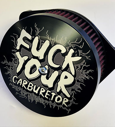 V2 Air Cleaners Air Cleaner Horsepower Inc. F*ck Your Carb Cover 01-17 Big Twin / Twin Cam Cable Driven