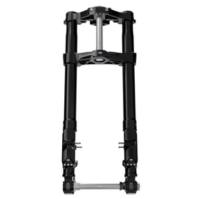 +2" KR8 Inverted Front End Kit, Black Components & Black Forks - 08-13 Touring (1" Stem) Inverted Front End Kraus Motor Co.