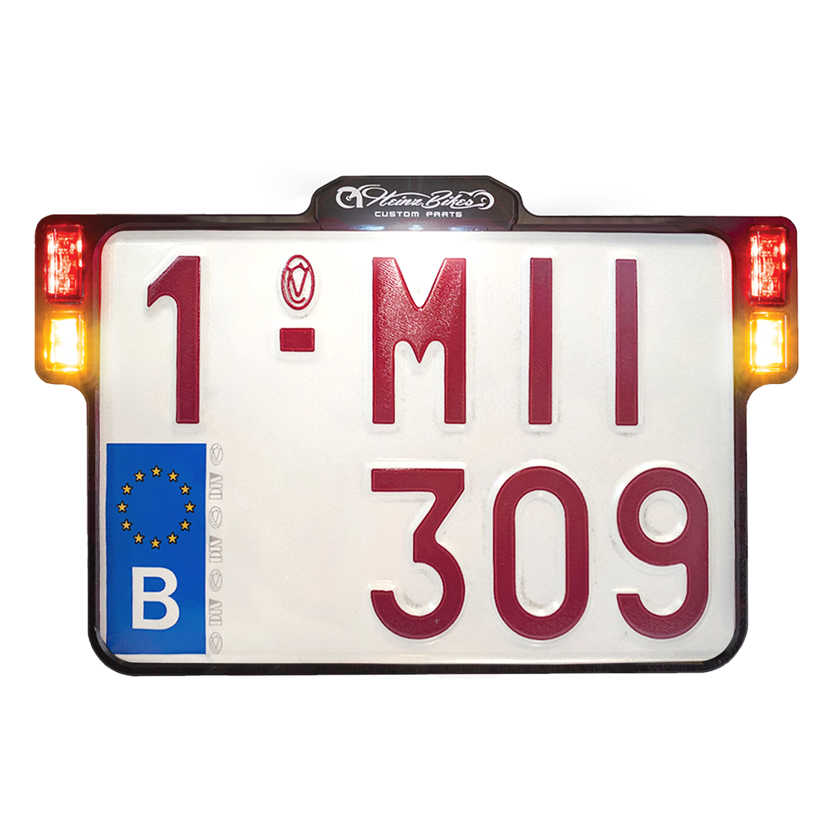 License Plate Holder 3-in-1 - ECE License Plate Heinz Bikes Belgium