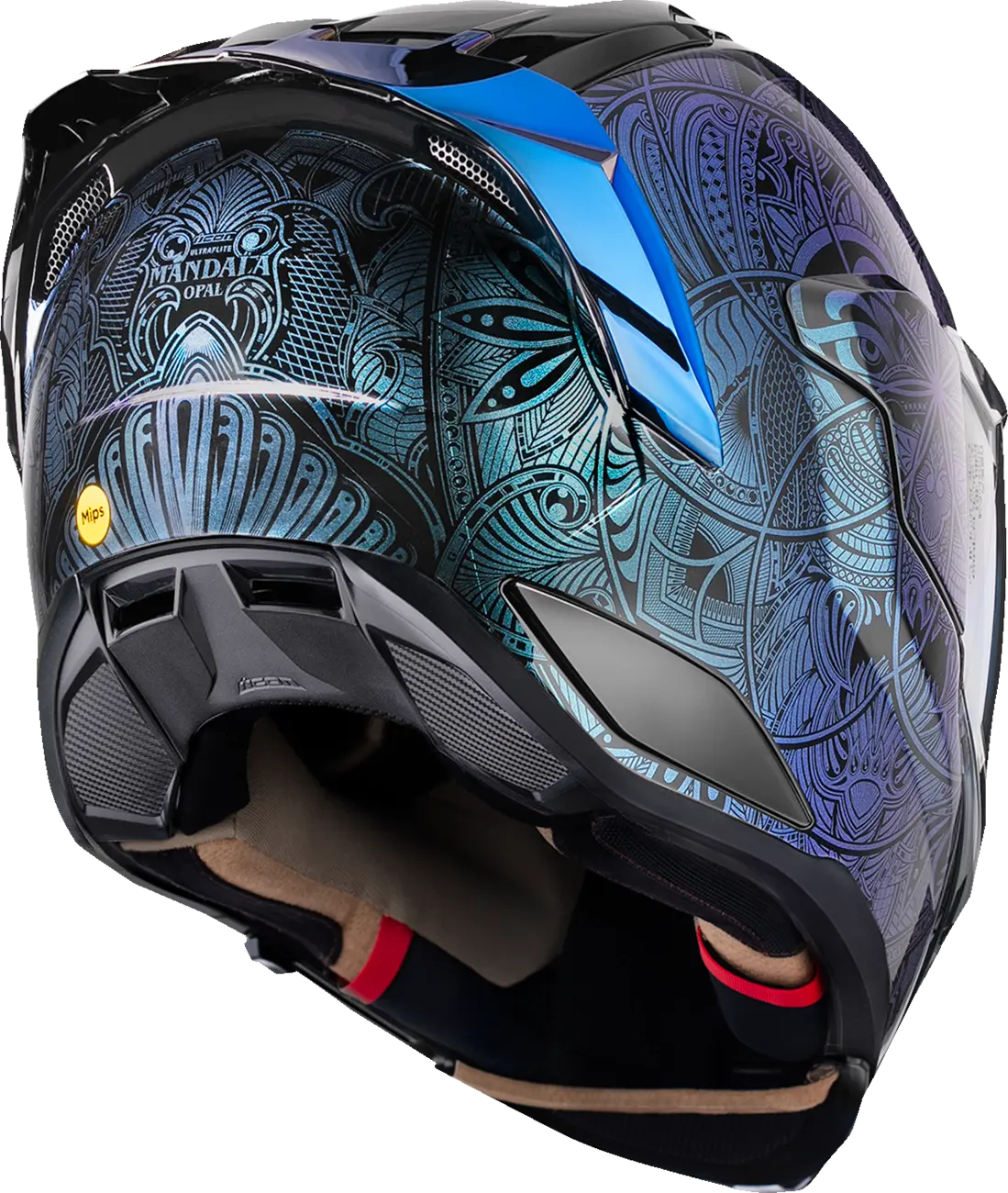 Ultraflite Opal Mandala, Blue Full Face Helmet Icon