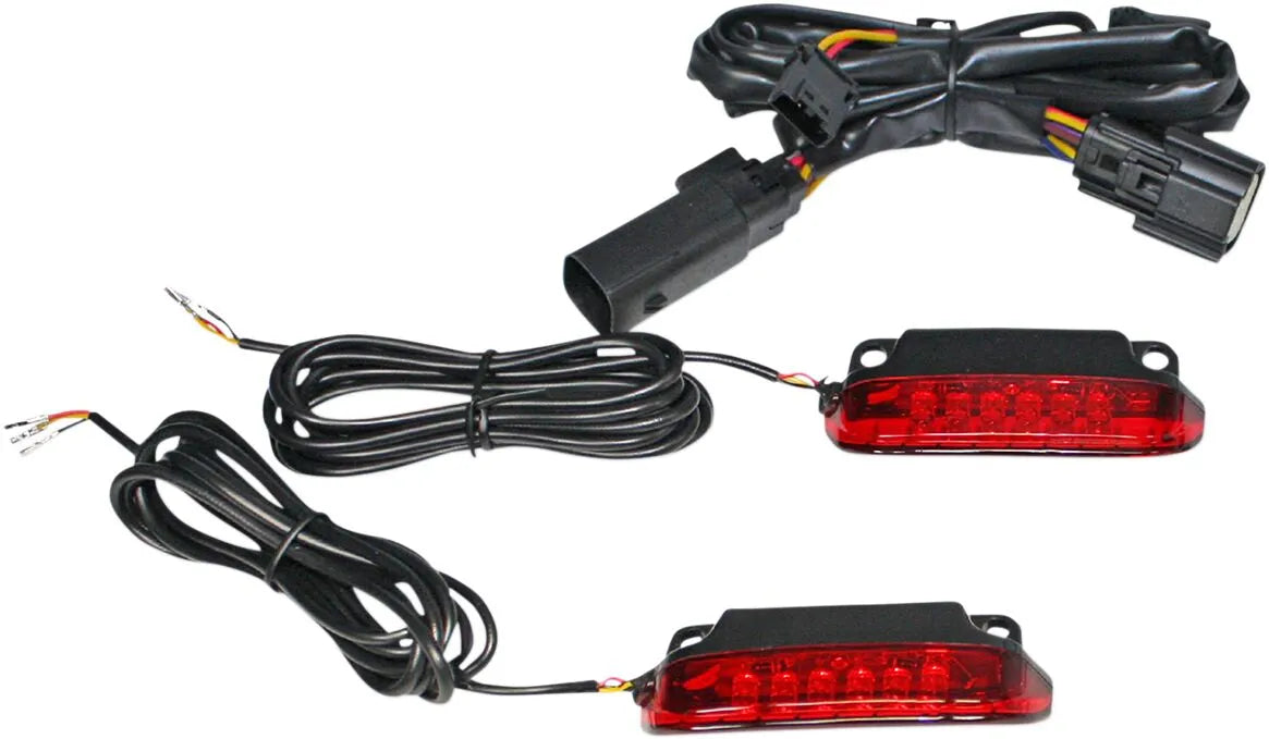 Luggage Rack LED Light Bar - 10-13 Touring Wire Harness Custom Dynamics