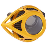 Clear Tear Air Cleaner, Gold - 24+ Touring Air Cleaner Arlen Ness