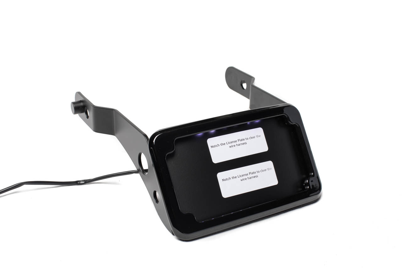 Curved License Plate Relocation - Dyna License Plate Cycle Visions