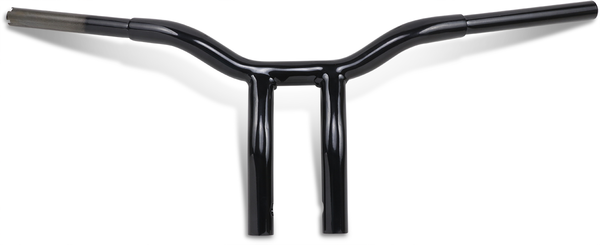 1-Piece Kage Fighter T-Bar With Pullback Handlebar LA Choppers Black 10"