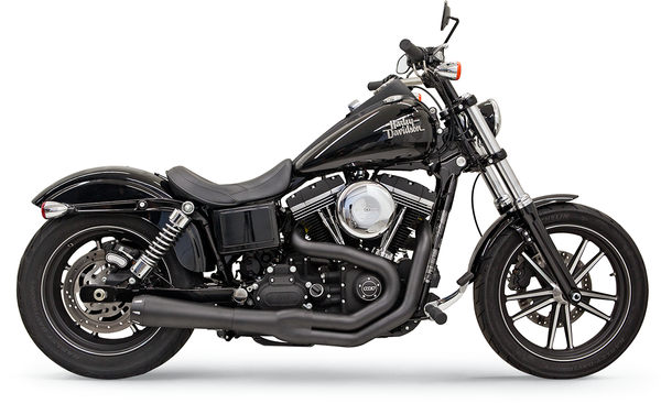 Road Rage II Mega Power 2:1 Systems - Dyna Full Exhaust System Bassani Xhaust Black