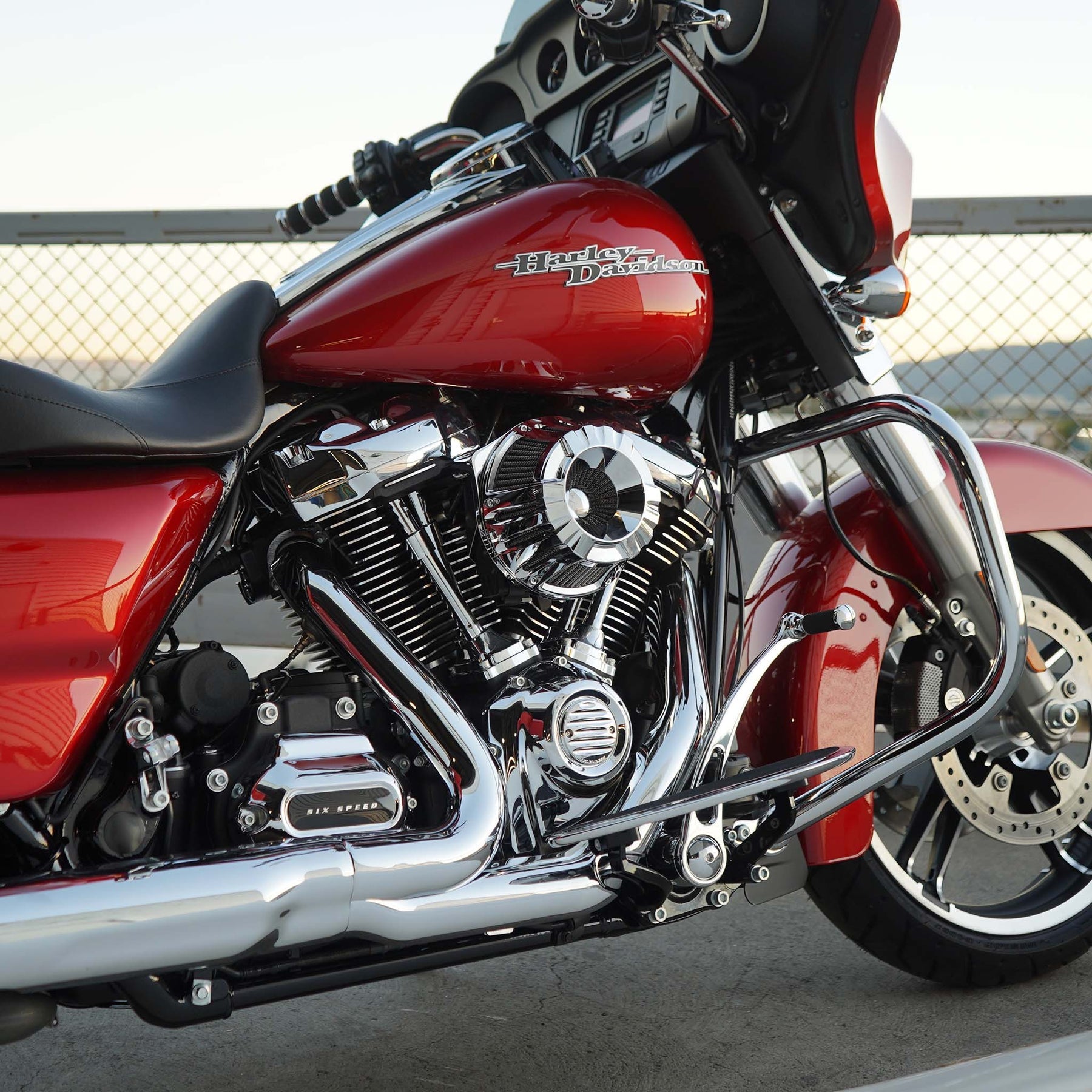 Deep Cut® Inverted Series Air Cleaner, Chrome - 24+ Touring Air Cleaner Arlen Ness