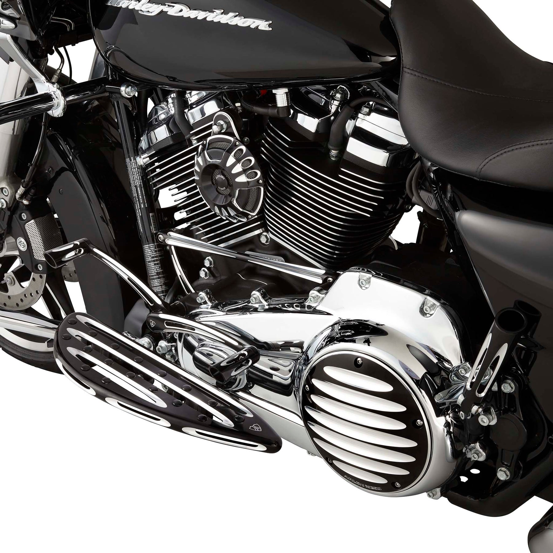 Deep Cut® Floorboards, Black - 18+ Softail Floorboards Arlen Ness