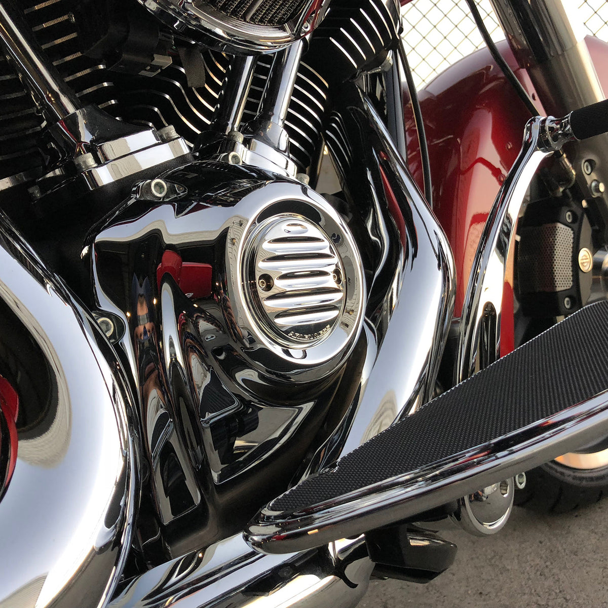 Deep Cut® Point Cover, Chrome - 17-23 Milwaukee 8 Timing Cover Arlen Ness