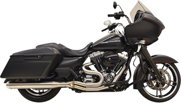 Road Rage III 2:1 Long Exhaust System - Touring Full Exhaust System Bassani Xhaust Stainless Twin Cam - 99-16 Touring Straight Can Muffler
