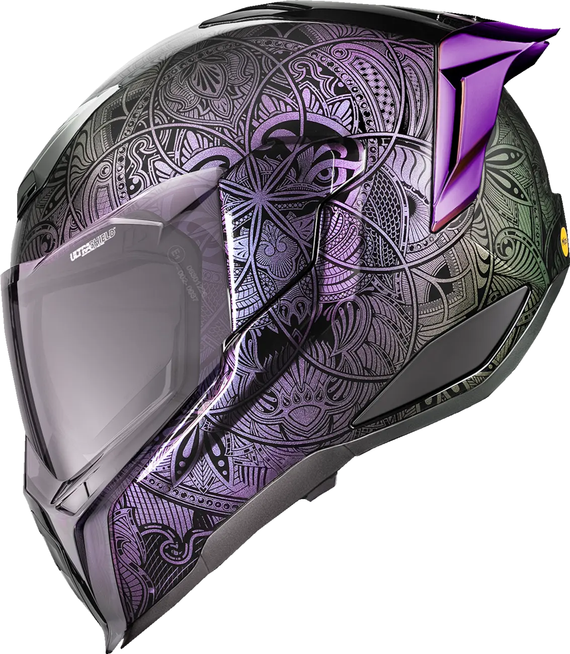 Ultraflite Opal Mandala, Purple Full Face Helmet Icon