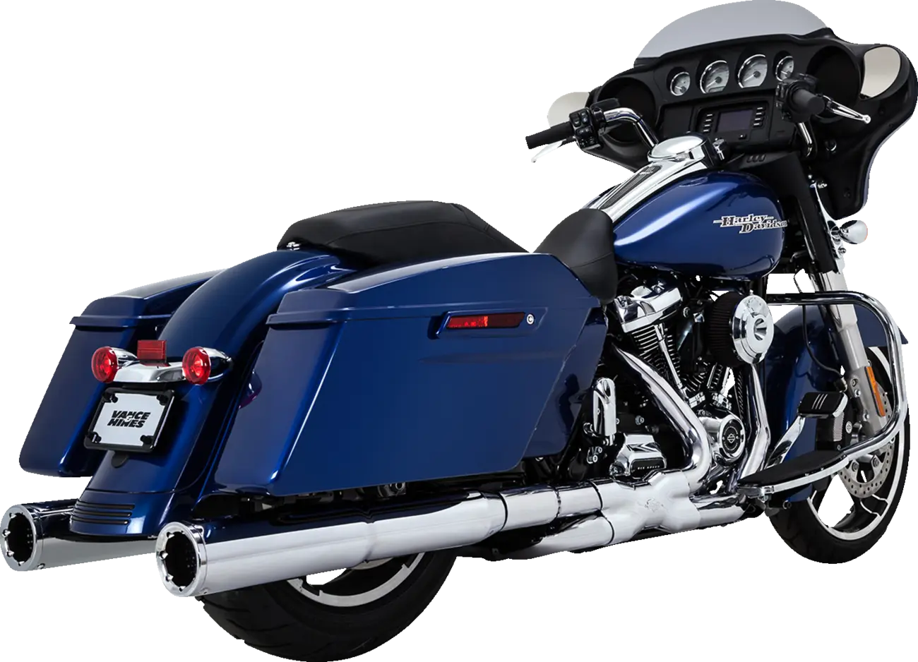 Power Duals - Touring Headers & Mid-Pipes Vance & Hines Chrome