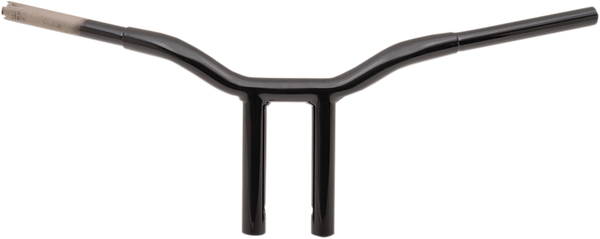 1-Piece Kage Fighter T-Bar Handlebar LA Choppers Black 10"