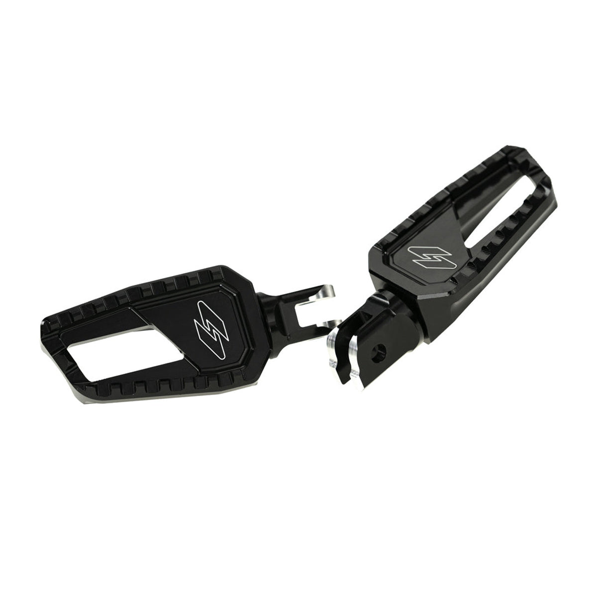 Apex Edge Foot Pegs, Machine Finish - 18+ Softail & Sportster S (Front)