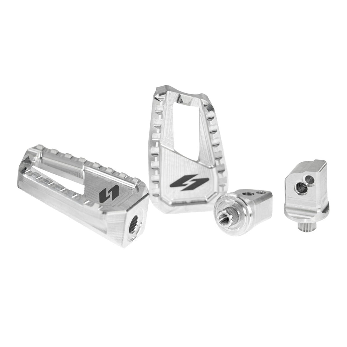 Apex Edge Foot Pegs, Machine Finish - 18+ Softail & Sportster S (Rear)