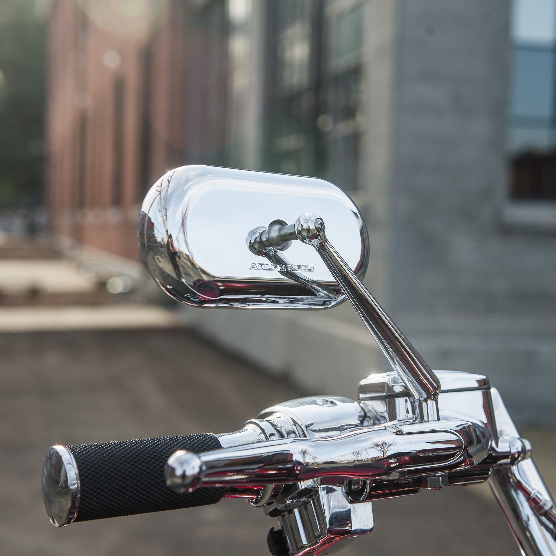 Forged Oval Mirros Mirrors Arlen Ness