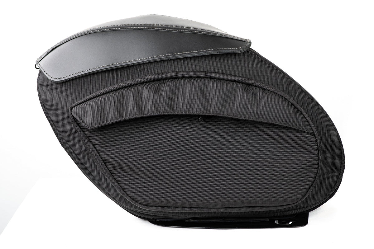 Retro Series V3 Saddlebags - Dyna Saddlebags Leather Pros Ballistic Nylon