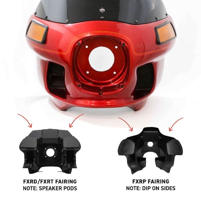 Flare™ Windshield - FXRP, FXRT & FXRD Style Fairings Windshield Klock Werks