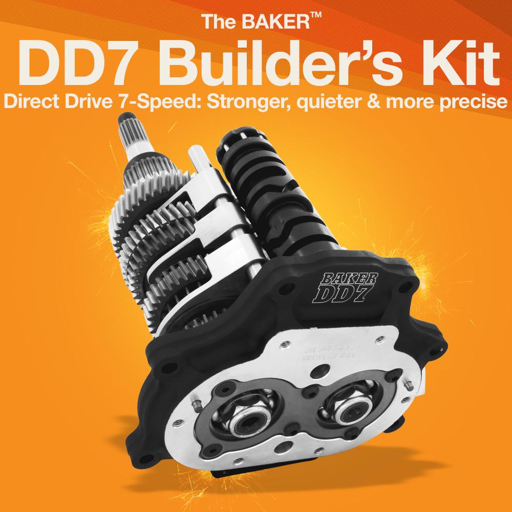 DD7 - Direct Drive 7-Speed Gearboxe Gearboxe Baker Drivetrain Black 17+ Milwaukee 8