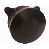 V2 Air Cleaners Air Cleaner Horsepower Inc. Plain Black Cover 01-17 Big Twin / Twin Cam Cable Driven