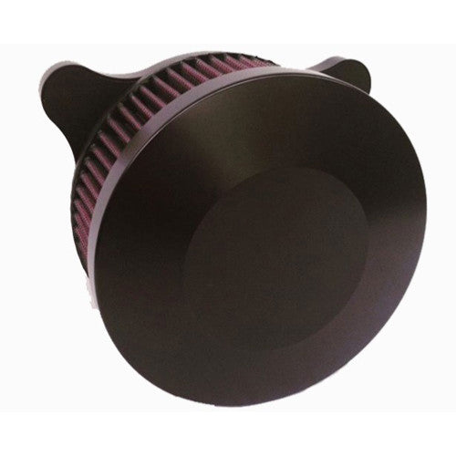 V2 Air Cleaners Air Cleaner Horsepower Inc. Plain Black Cover 01-17 Big Twin / Twin Cam Cable Driven