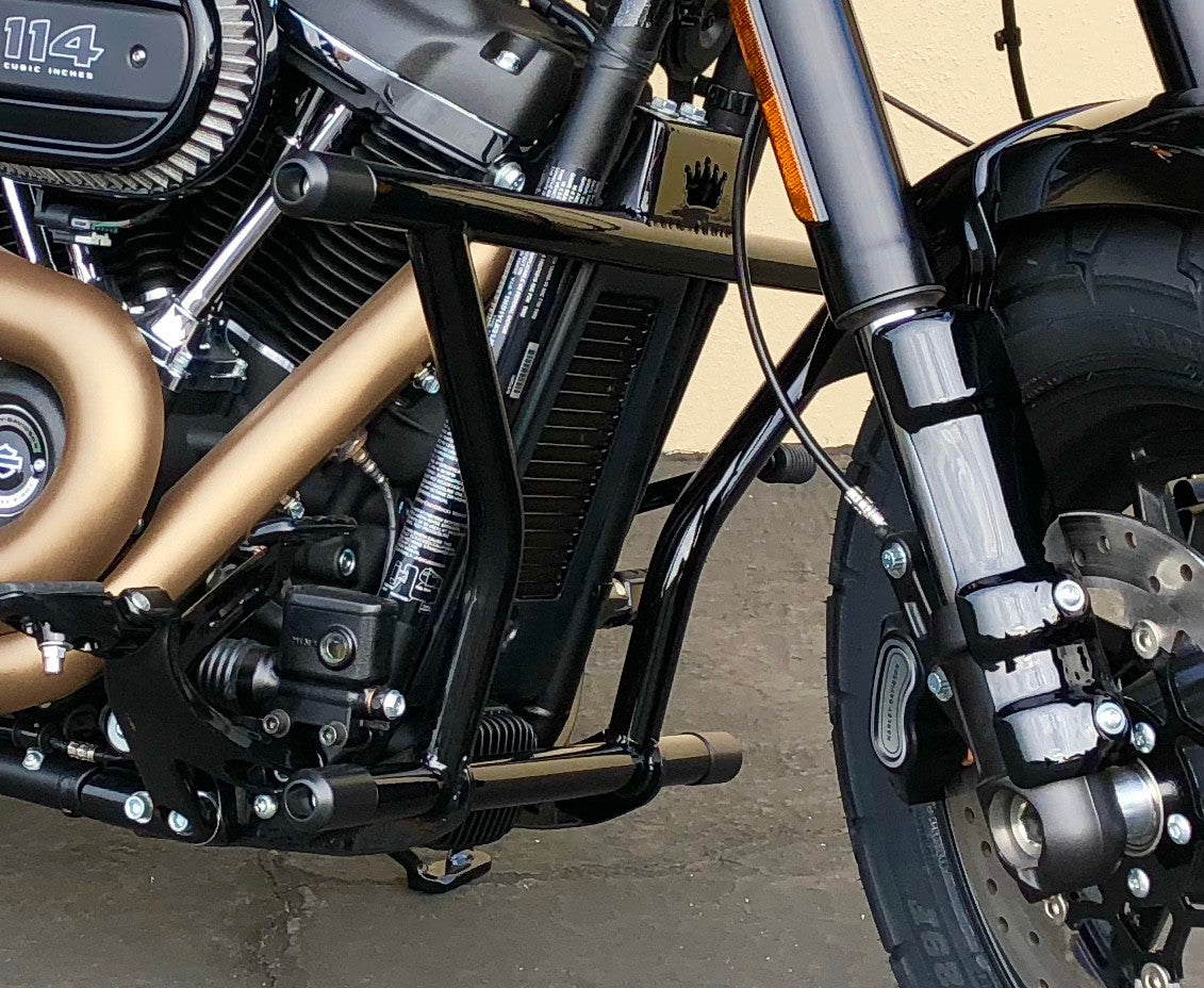 "Highway Peg 2 Step" Crash Bar - 18+ Softail Crash Bar Bung King