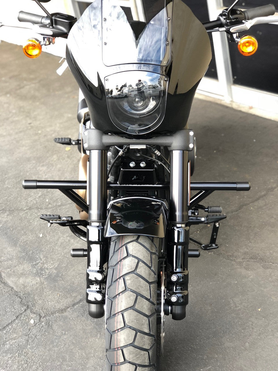 "Highway Peg 2 Step" Crash Bar - 18+ Softail Crash Bar Bung King