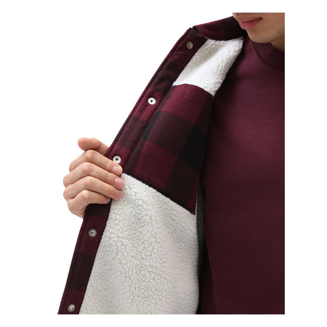 Lined Sacramento Shirt, Maroon Shirt Dickies