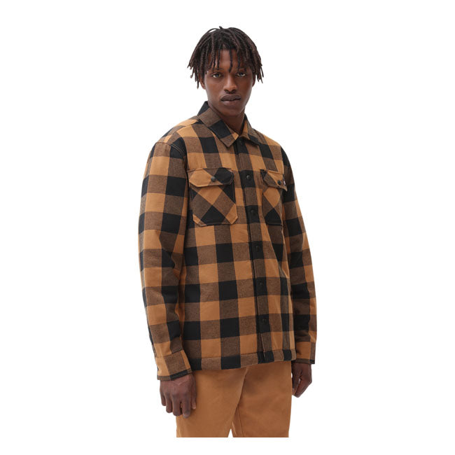 Lined Sacramento Shirt, Brown Duck Shirt Dickies