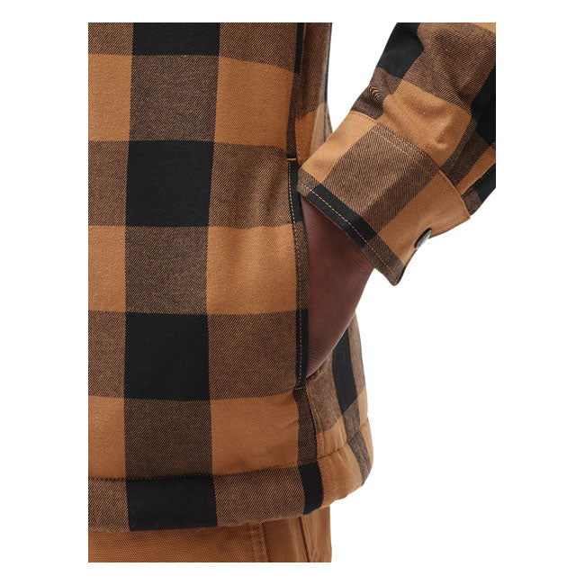 Lined Sacramento Shirt, Brown Duck Shirt Dickies