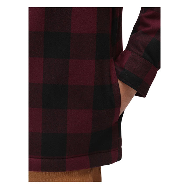 Lined Sacramento Shirt, Maroon Shirt Dickies