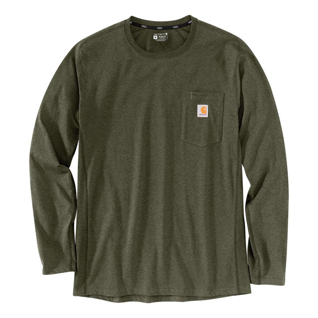 Force Pocket Long Sleeve, Basil Heather T-Shirt Carhartt