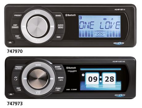 Waterproof Dummy Face Plate Basic & DeLuxe Stereo - Touring Head Unit Aquatic Av