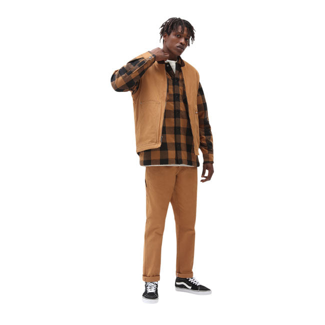 Lined Sacramento Shirt, Brown Duck Shirt Dickies