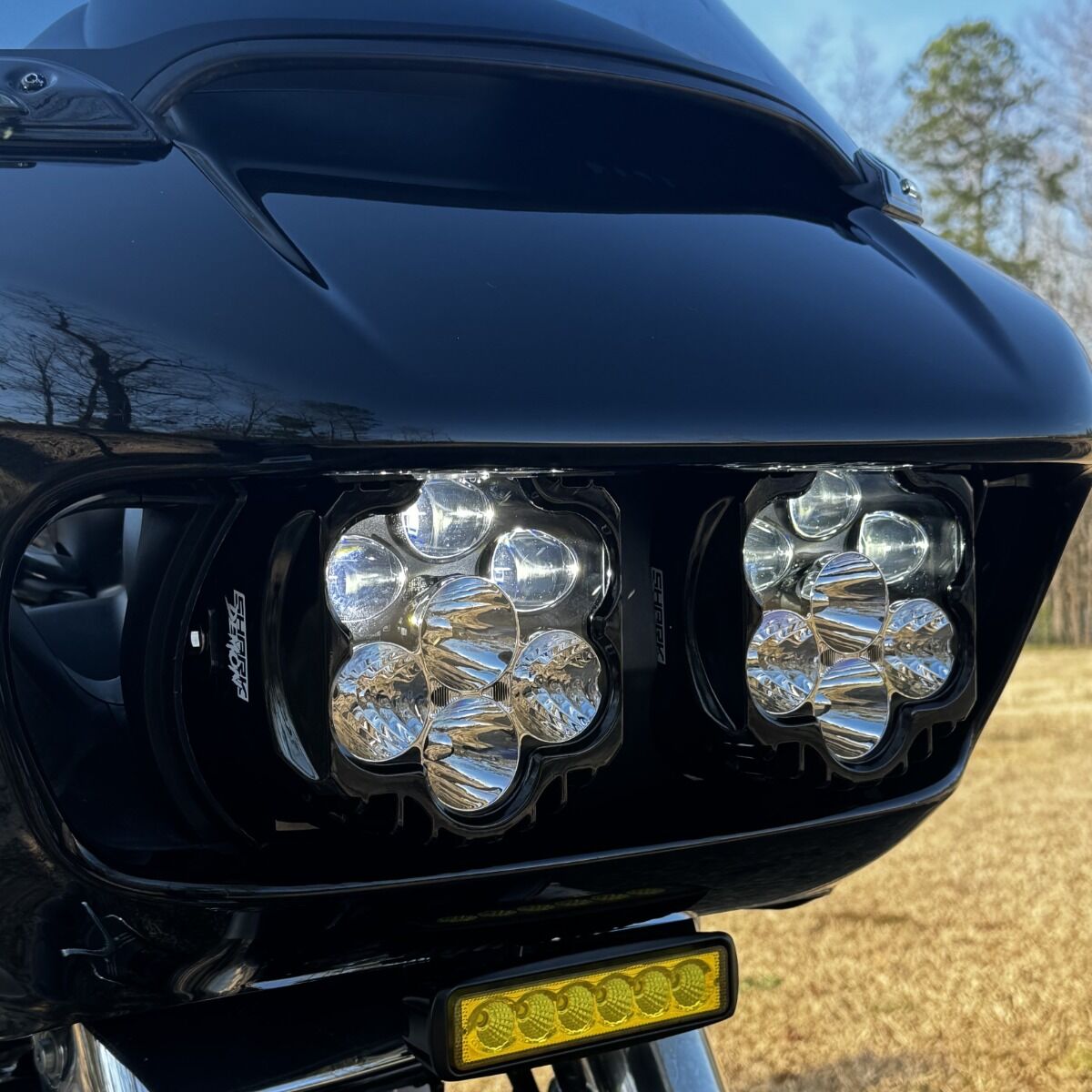 Shark Demon™ 2 Performance LED Headlight Kit - 14+ Road Glide Headlight Custom Dynamics