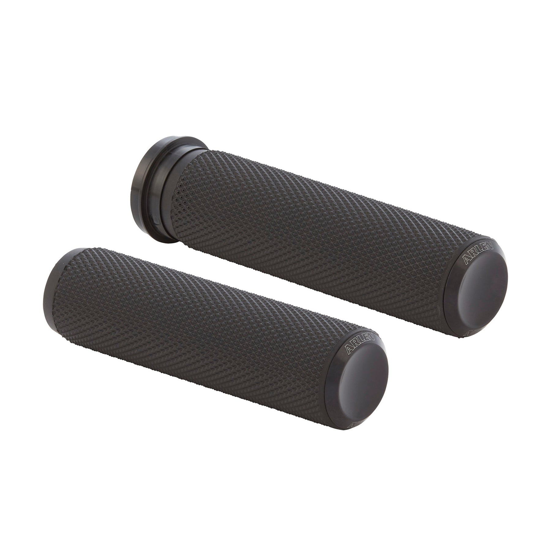 Knurled Grips Grips Arlen Ness Black Throttle-By-Wire